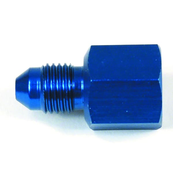 Speedfx FITTINGS -8AN Female to -6AN Male Reducer; Black; Anodized Aluminum; Single 568620BK - main